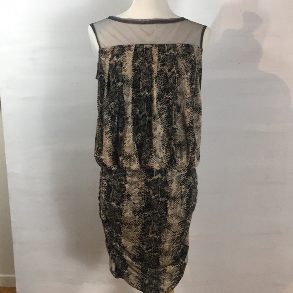 Rachel by Rachel Roy mesh and 🐍 snake print dress